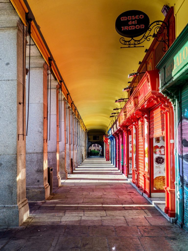 Multi-coloured in Madrid, Spain