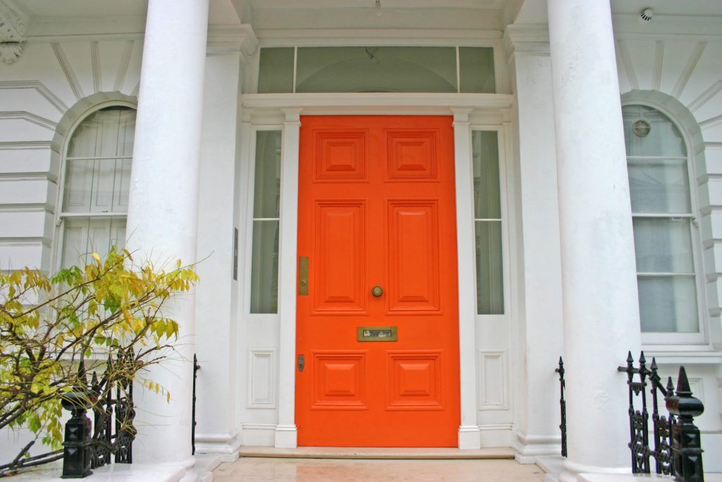 orange front door
