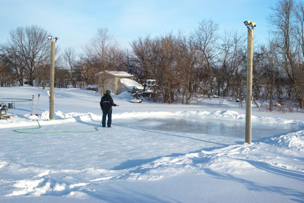 how to build a backyard ice rink