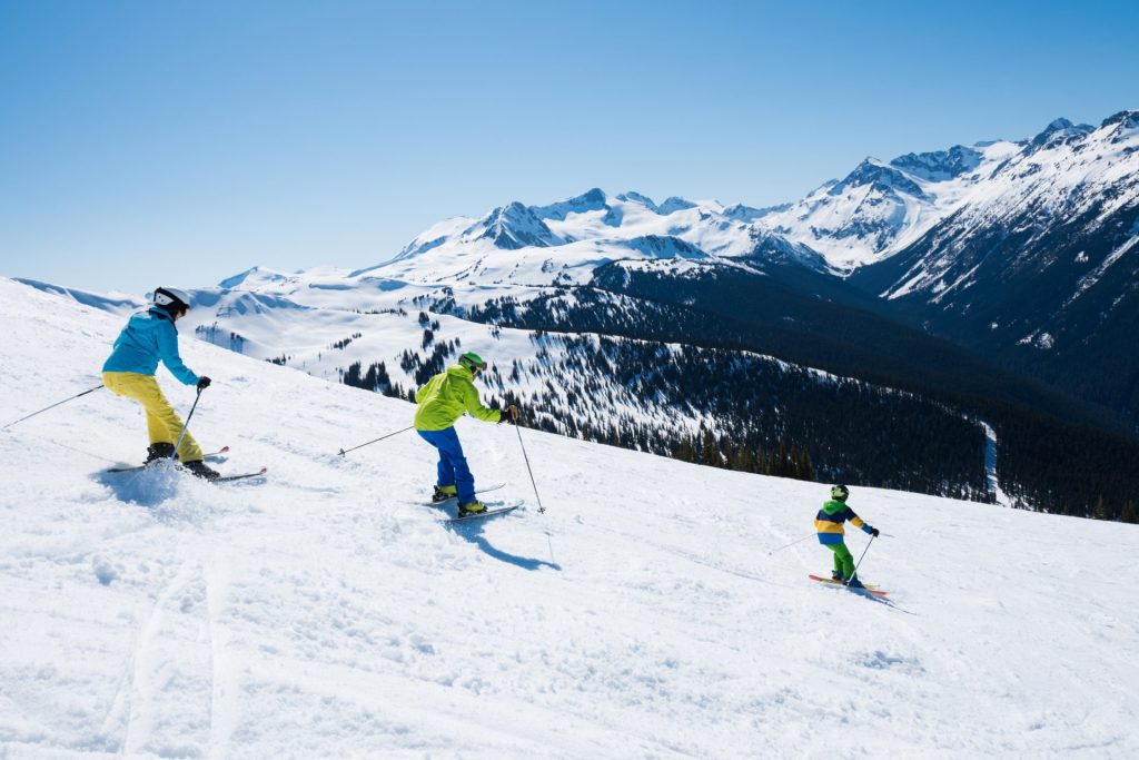 skiing in whistler