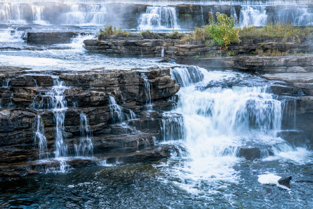 Grand Falls On Mississippi River in Almonte, Ontario, Canada