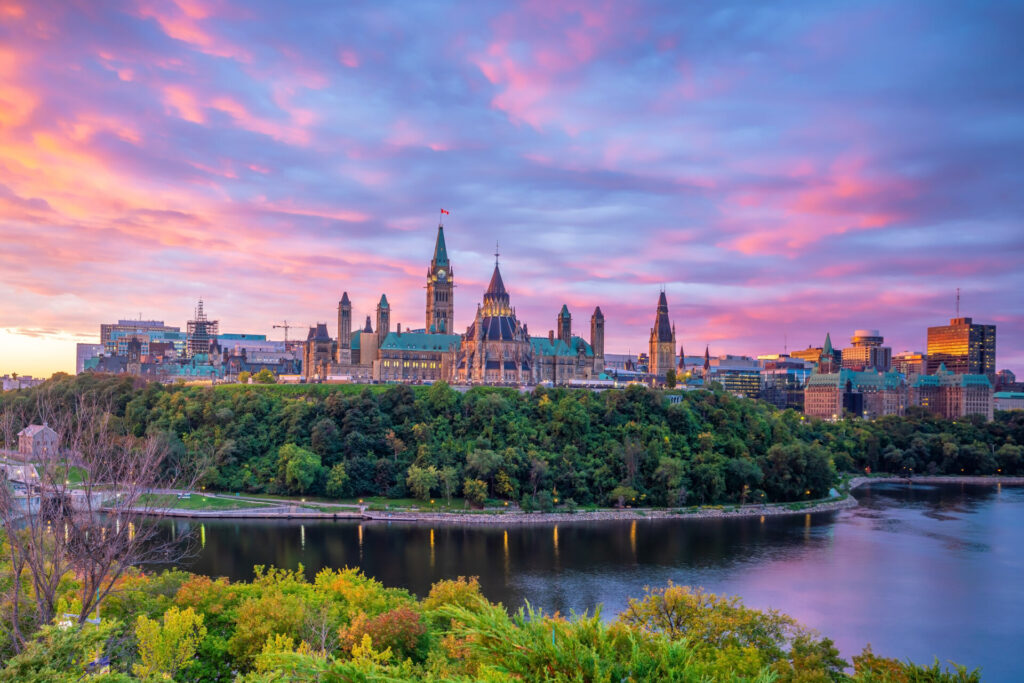 Parliament Hill in Ottawa, Ontario, Canada