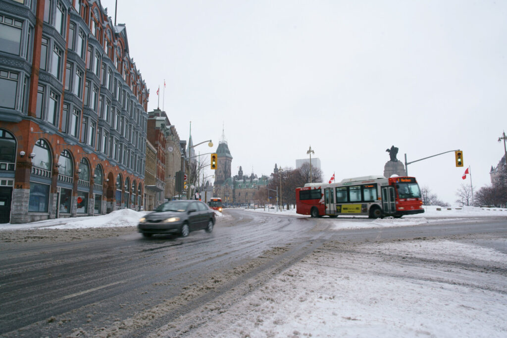 City under snow, Ottawa