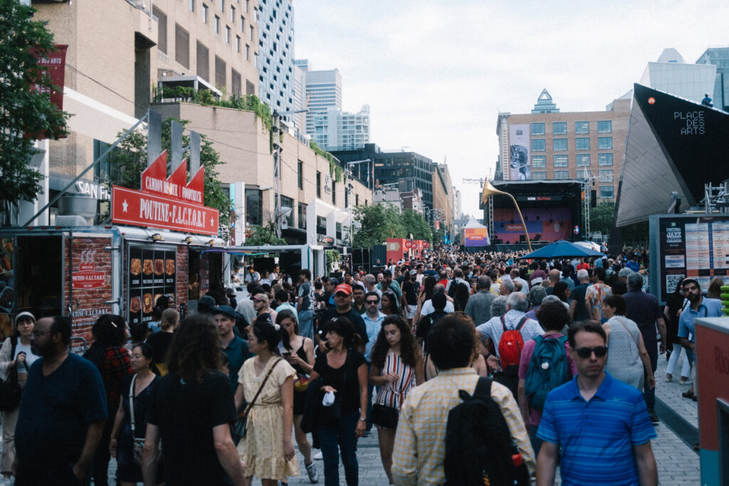 Crowd view from Montreal Jazz Festival