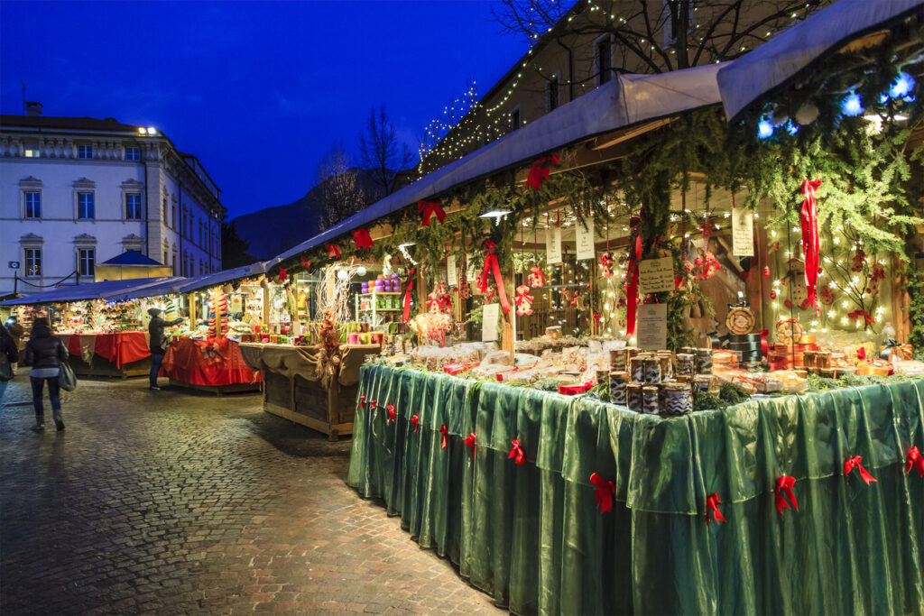 Trento at Christmas, Piazza Fiera - Italy