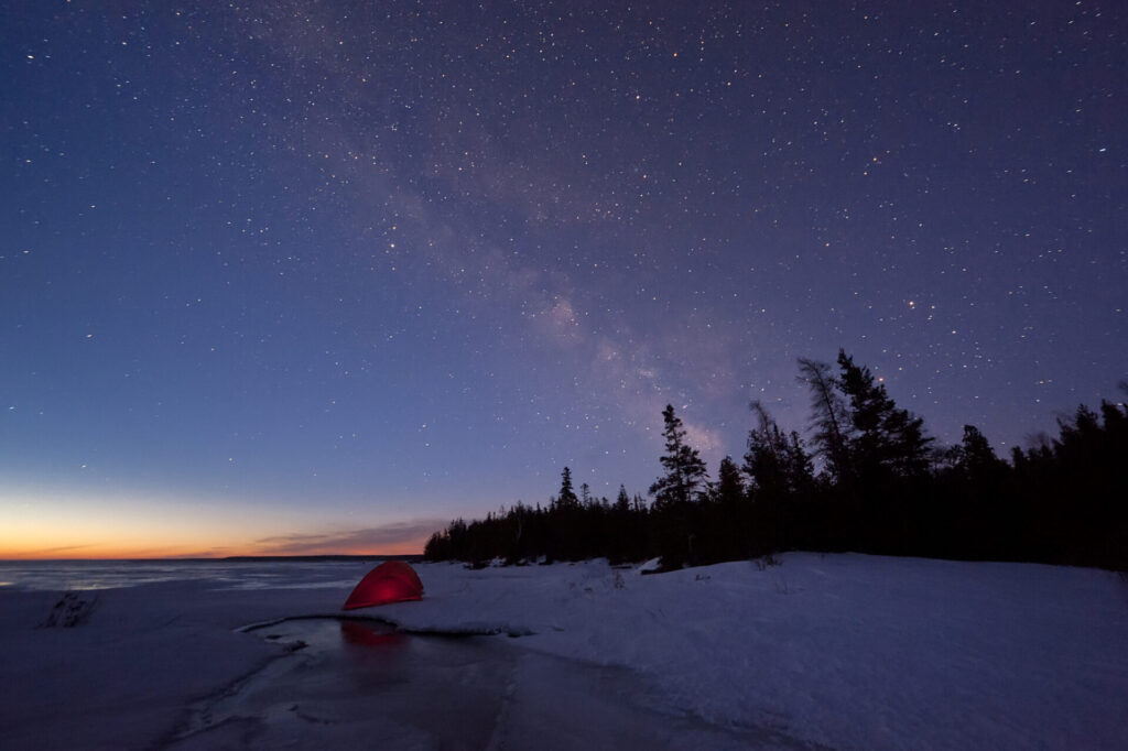 night sky in Bruce Peninsula, Ontario